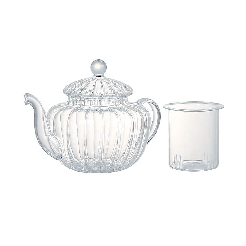 GLASS TEA POT PUMPKIN