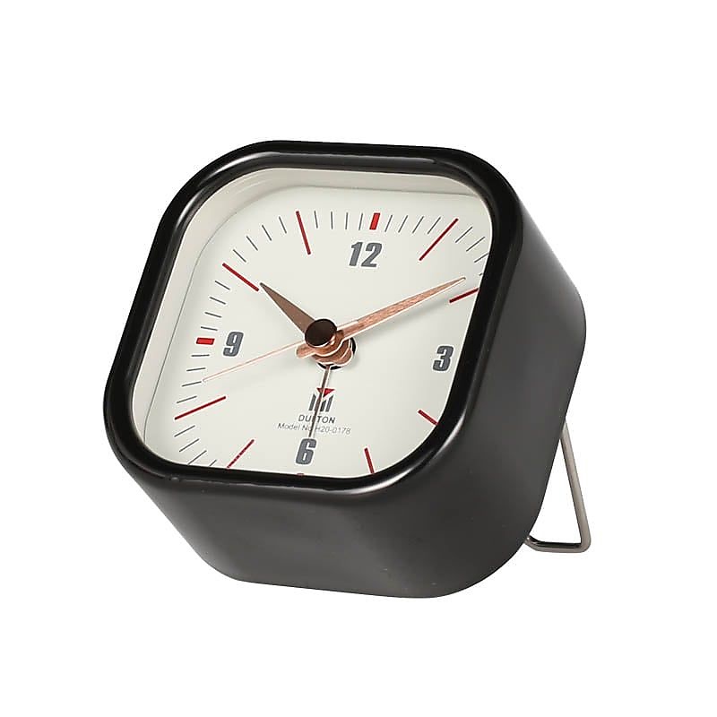 SQUARE ALARM CLOCK BLACK
