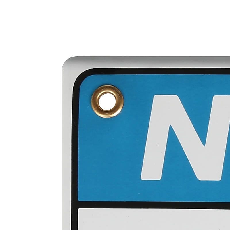 ENAMELED NOTICE SIGN BLANK