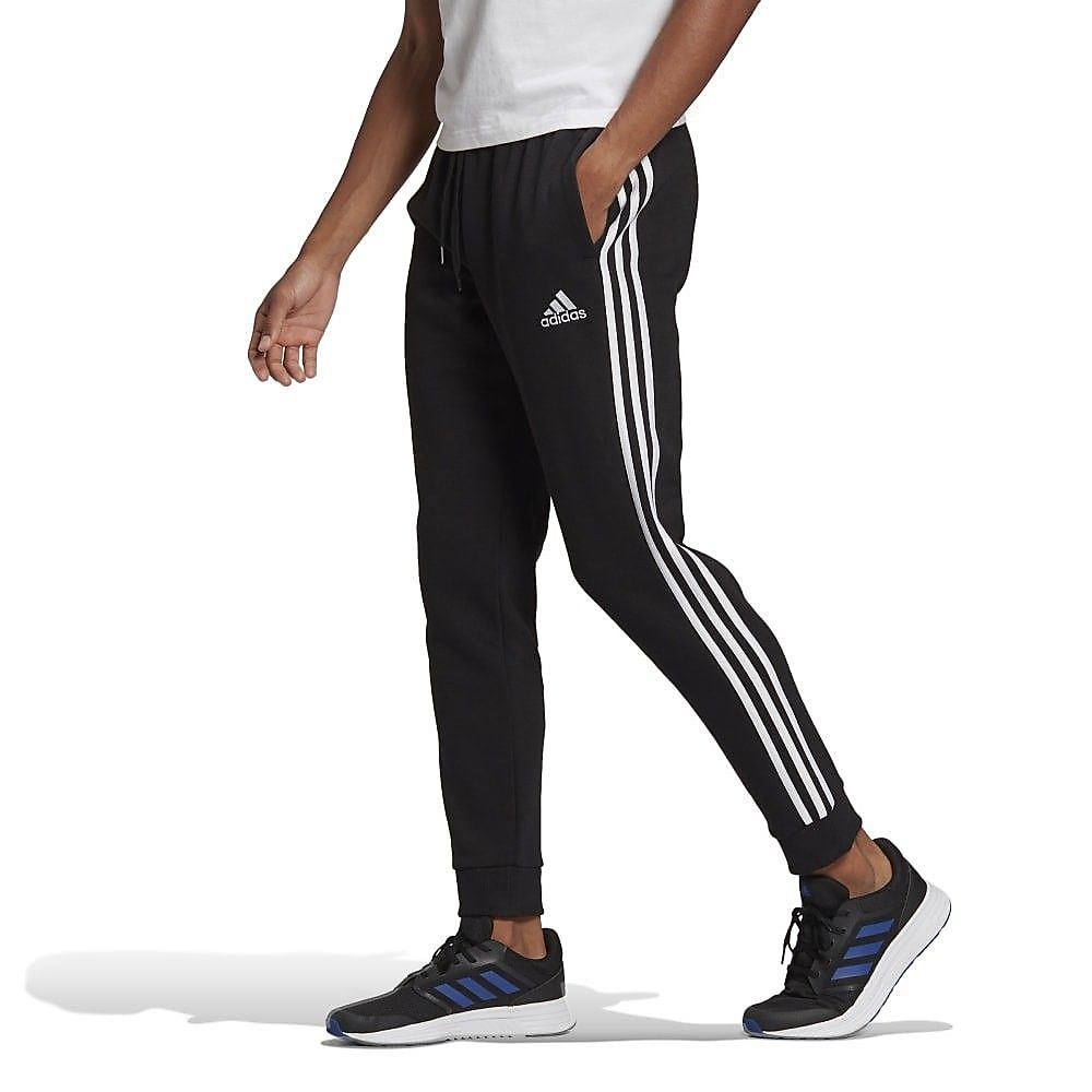 エッセンシャルズ フリース 3ストライプス パンツ / M ESSENTIALS FLEECE 3STRIPES PANTS