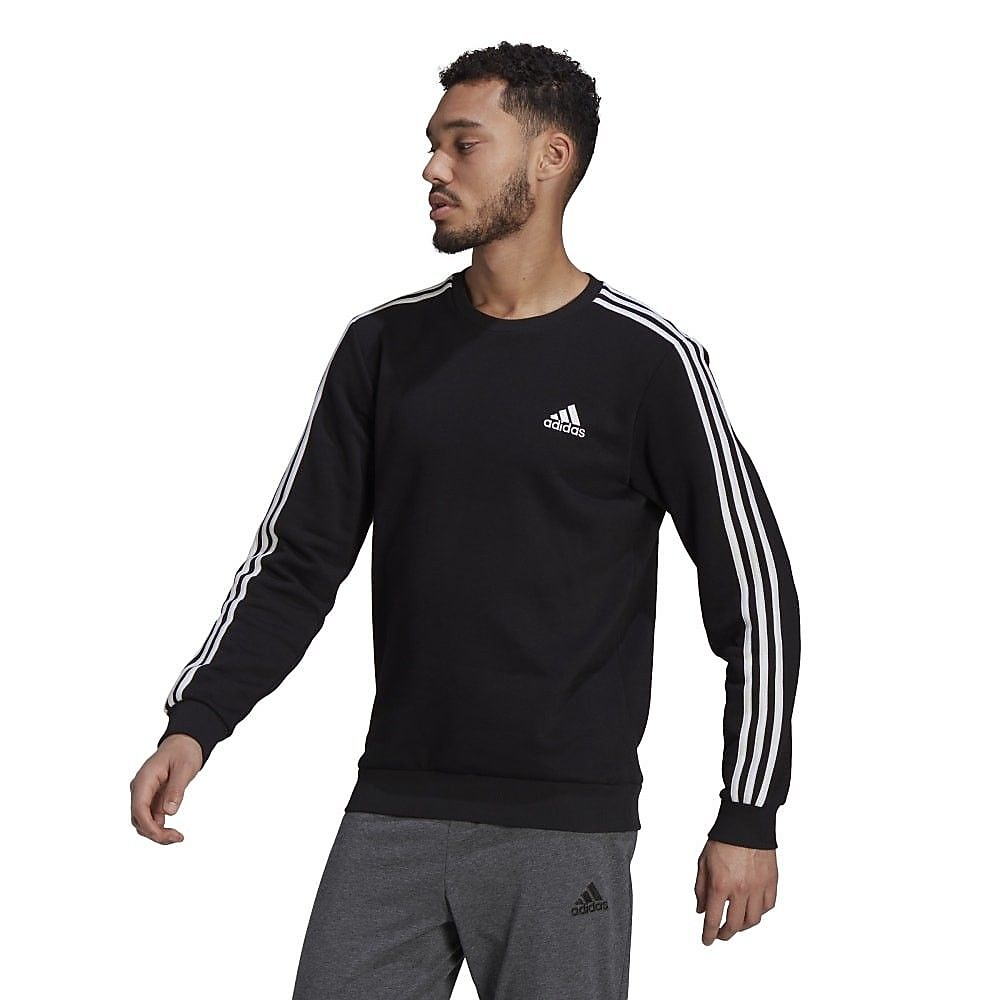 エッセンシャルズ フリース 3ストライプス スウェットシャツ / M ESSENTIALS 3STRIPES SWEATSHIRTS