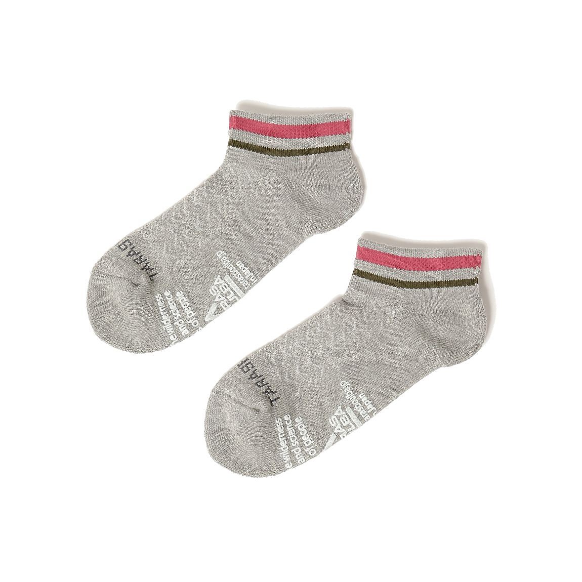 レディース ローゲージアンクルソックス（ライン）