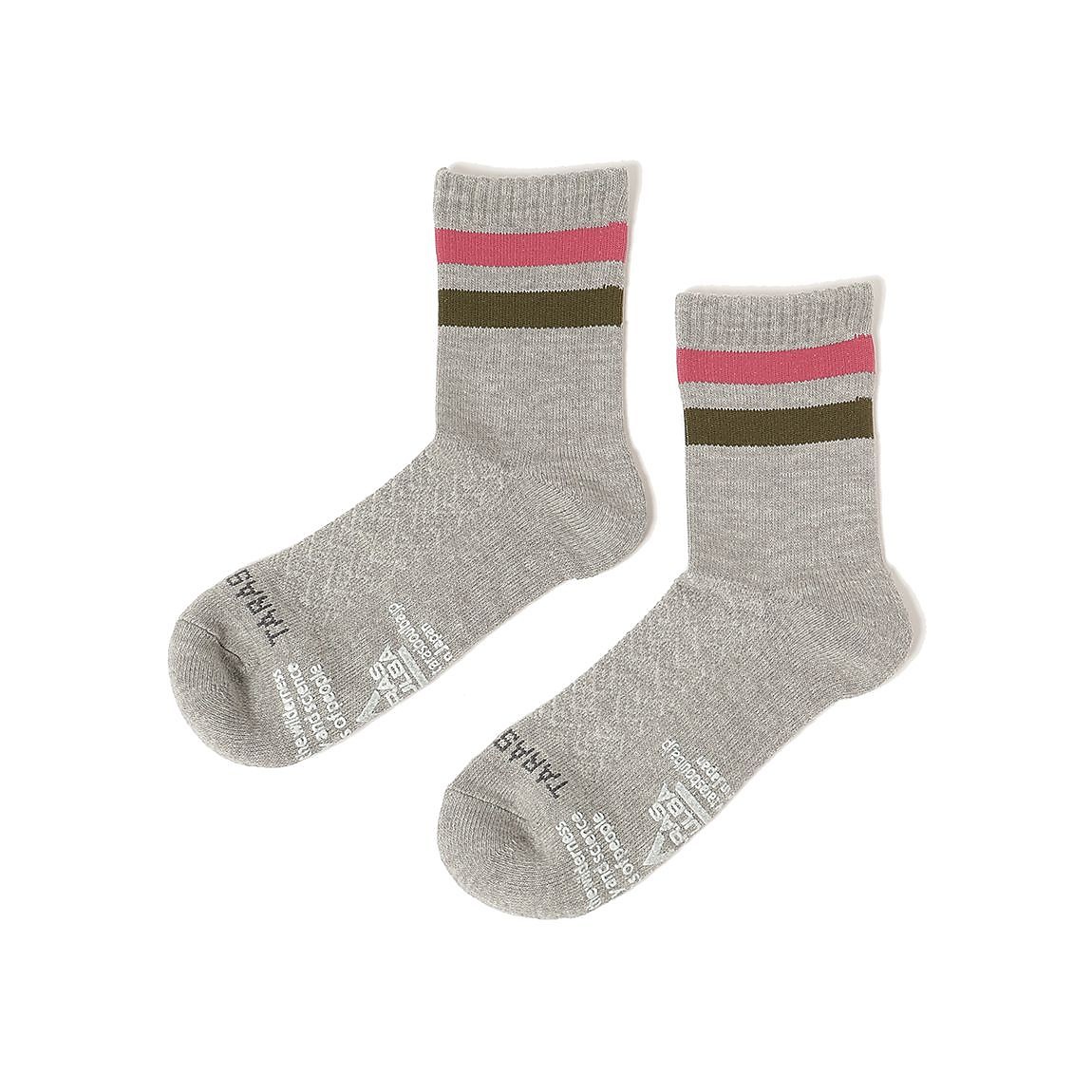 レディース ローゲージミドルソックス（ライン）