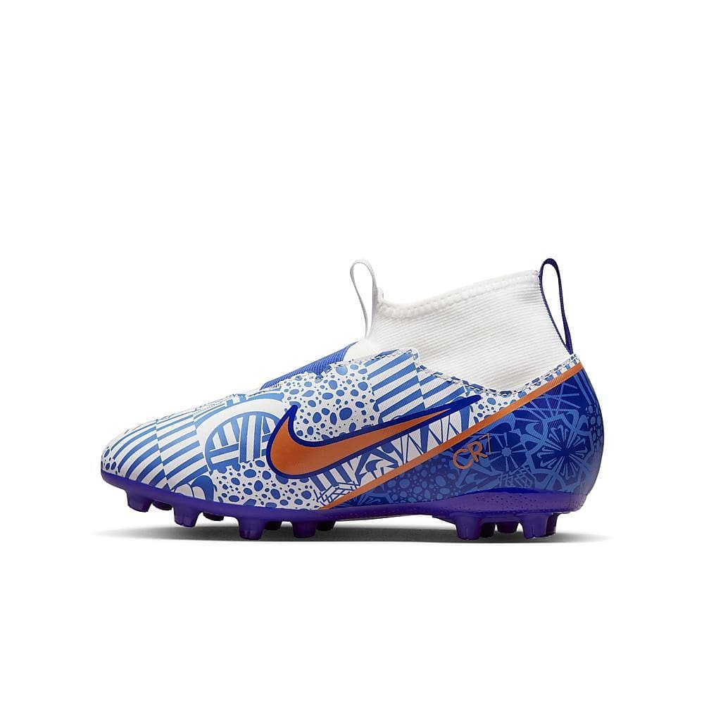 NIKE. JR. MERCURIAL ZOOM SUPERFLY 9 ACADEMY CR7 HG