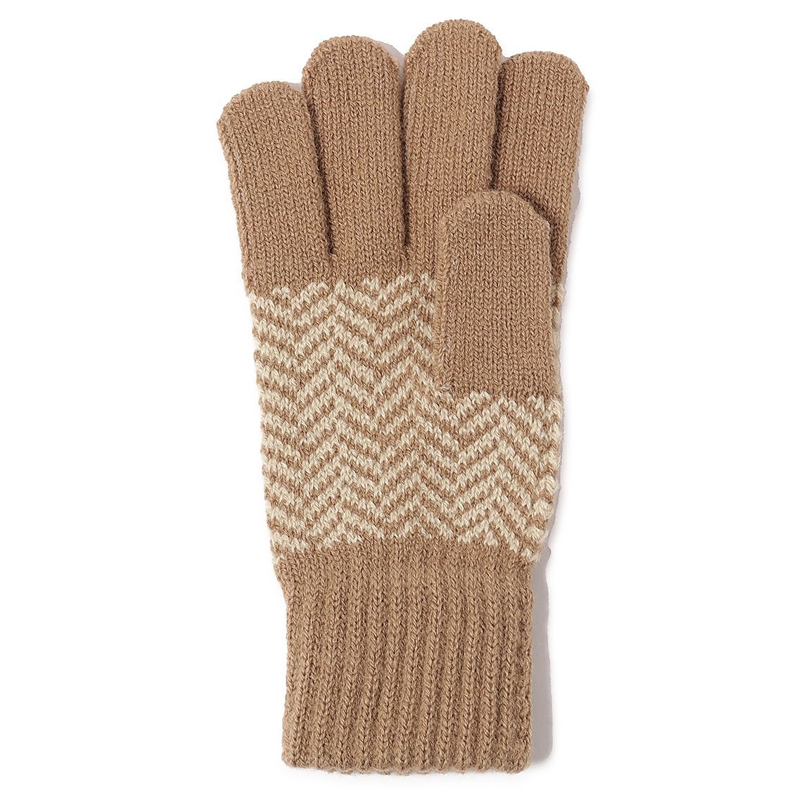 ヘリンボーン柄グローブ