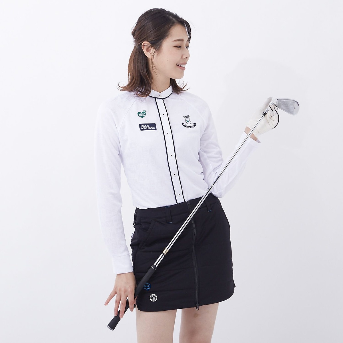 FILA GOLF ナガソデ シャツ ガラ
