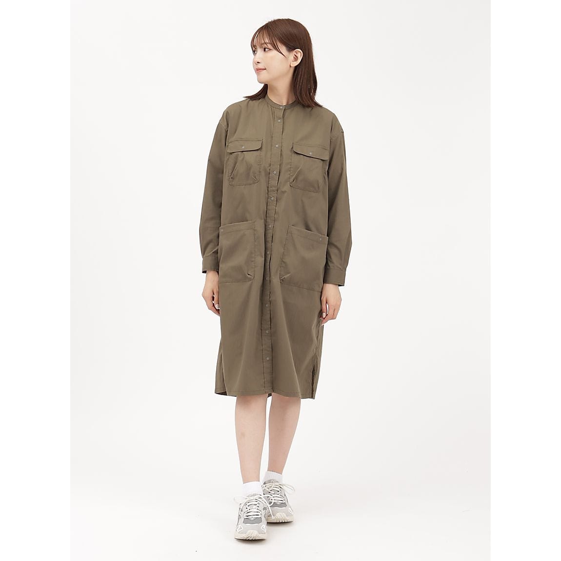 【新品・未使用】TAKIBI RIPSTOP CAMP SHIRT DRESS NANGAナンガ - TAKIBI RIPSTOP CAMP SHIRT DRESS (タキビリップス