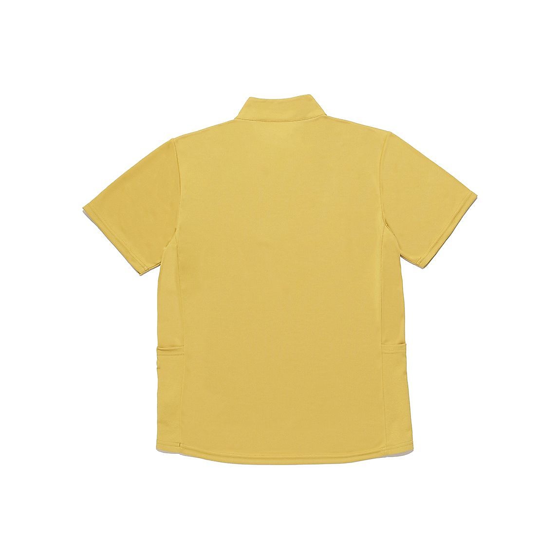 レディース 半袖ハーフジップシャツ