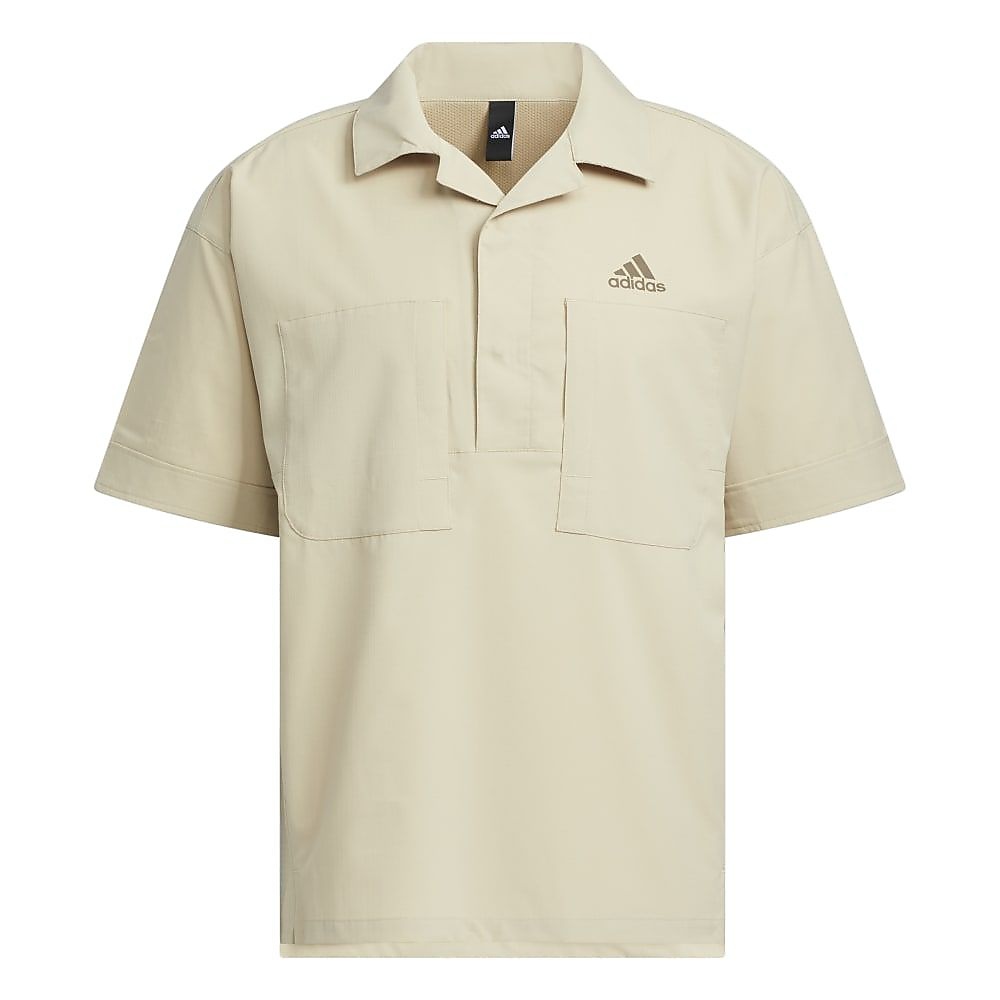 City Escape Regular-Fit Light Ripstop Open Collar Pullover Short Sleeve Shirt