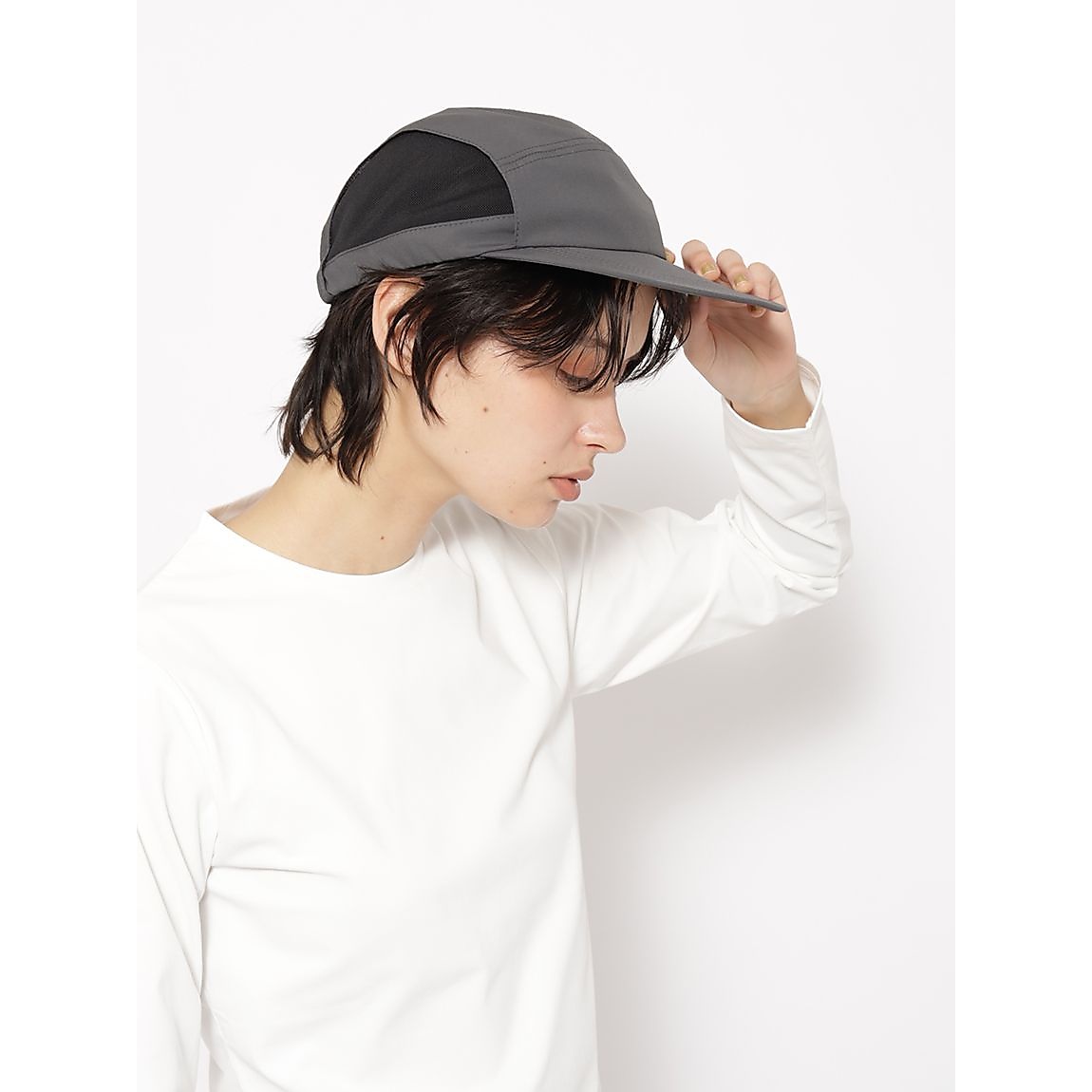 for RUN メッシュドライ 5パネルキャップ