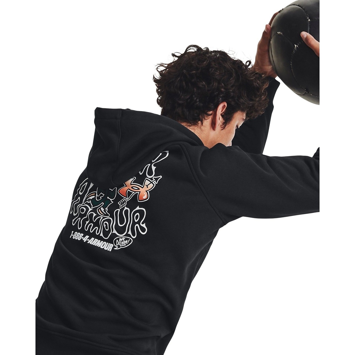 UA HW TERRY ROSE HOODIE