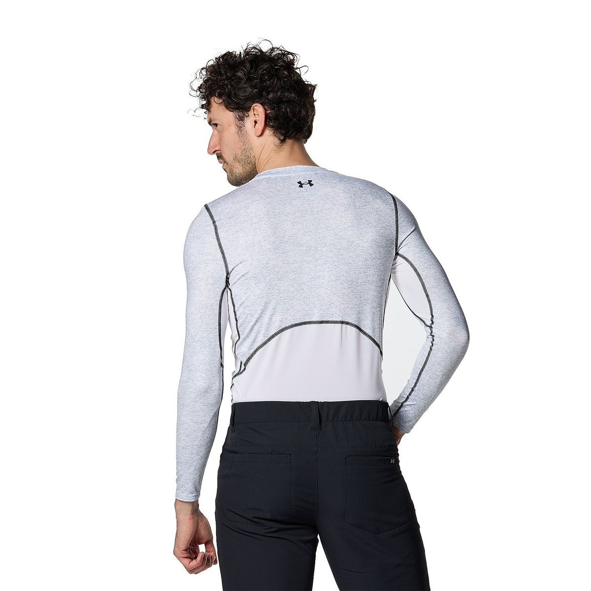 UA HEATGEAR FITTED LONG SLEEVE CREW NV