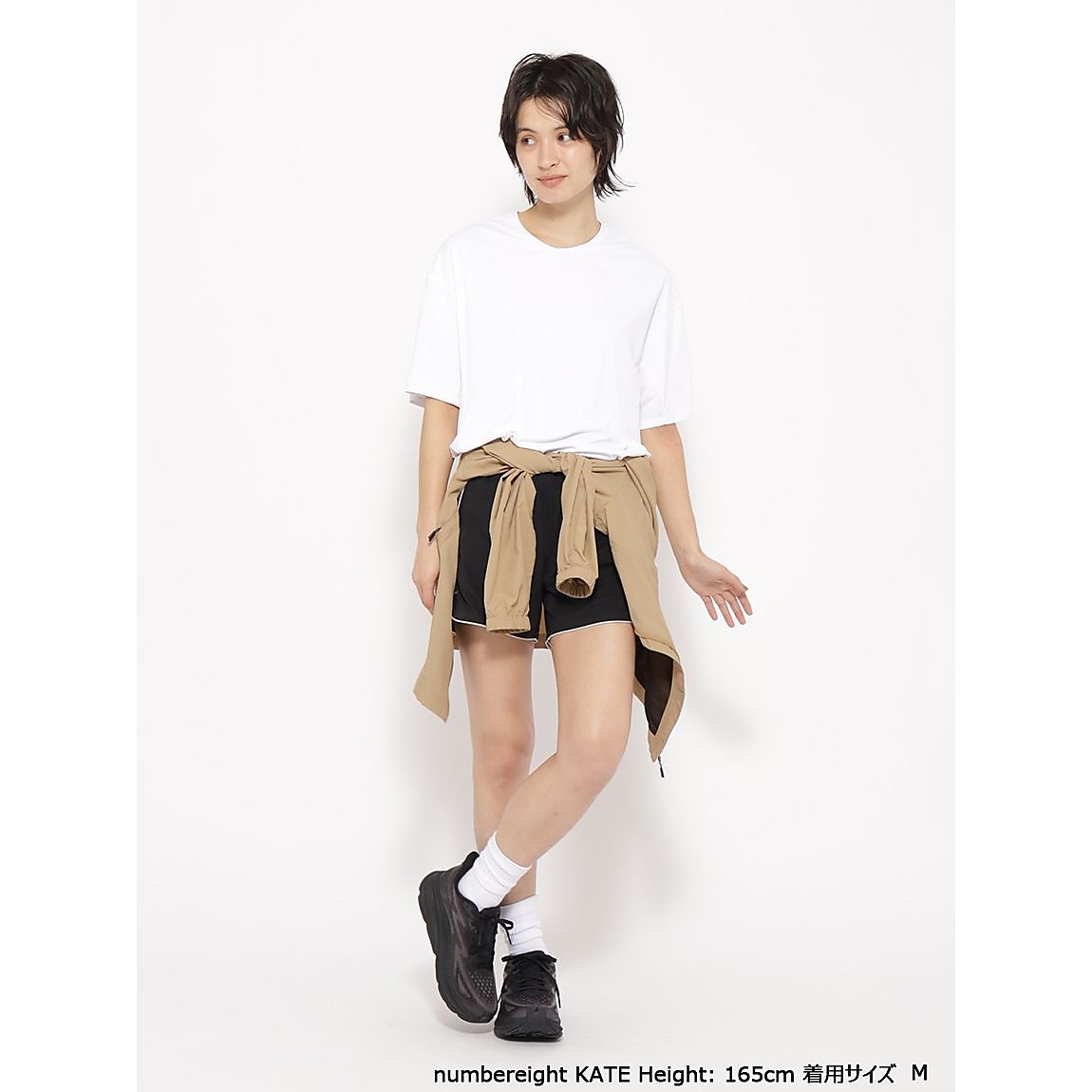 for RUN  軽量ドライスムース オーバーサイズTシャツ LADIES