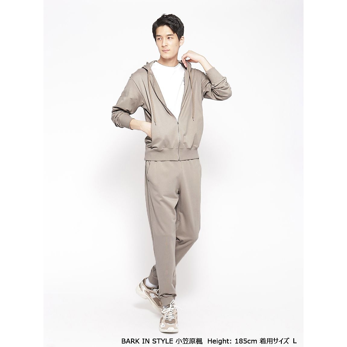 コットンミニ裏毛 ジップフーディ MENS