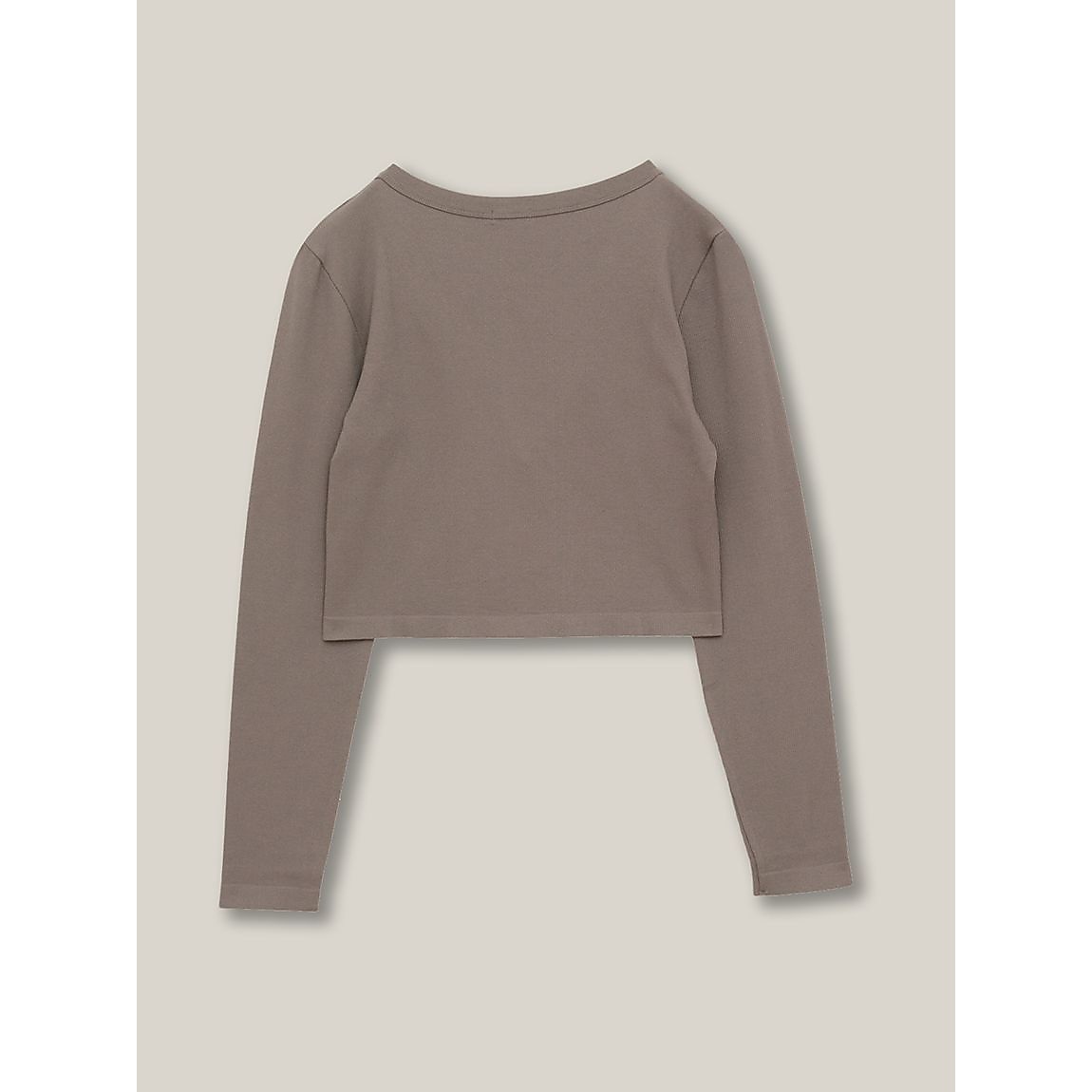 成型リブ クロップトカーディガンLADIES