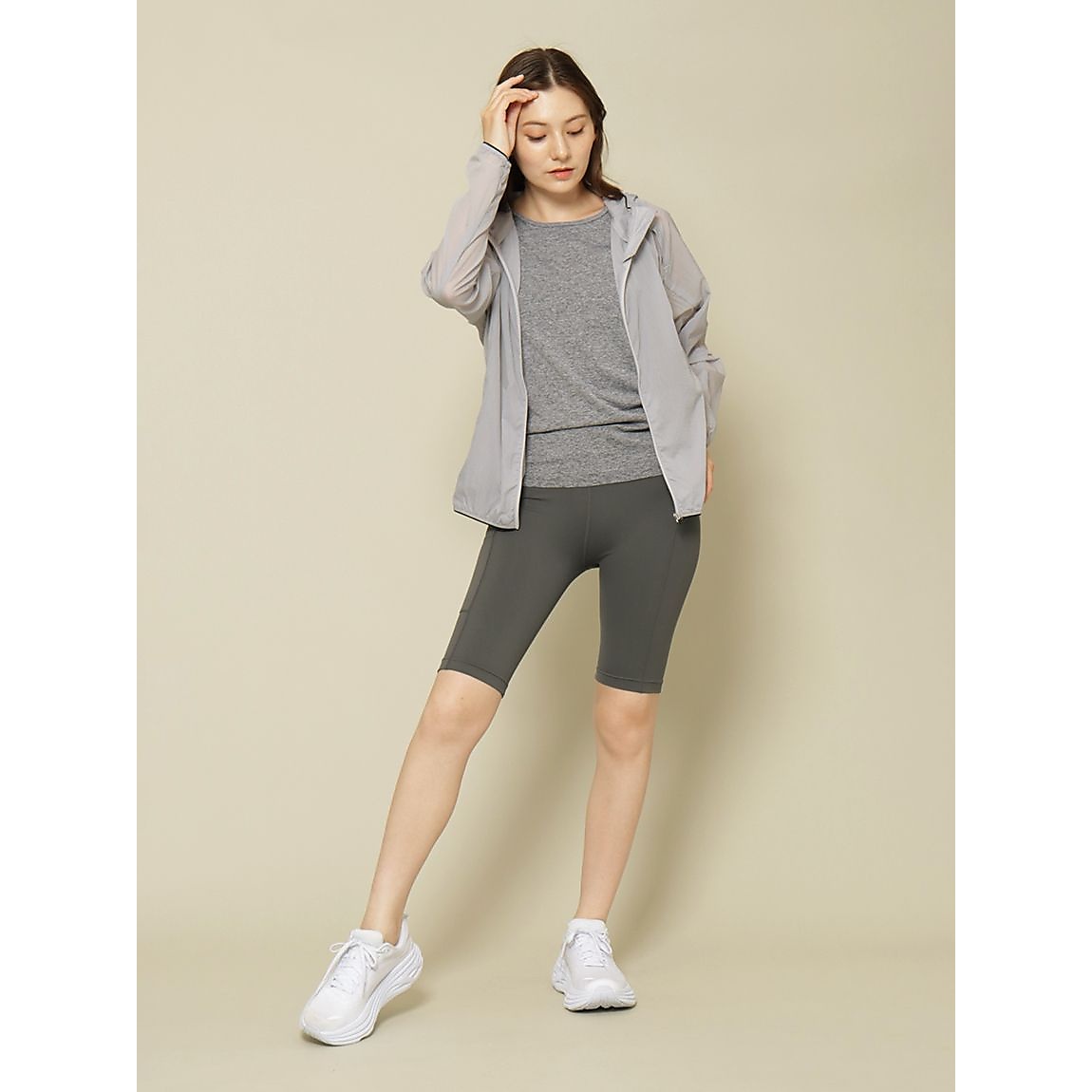 ナイロンスパン:ライトサポート ハーフタイツ LADIES