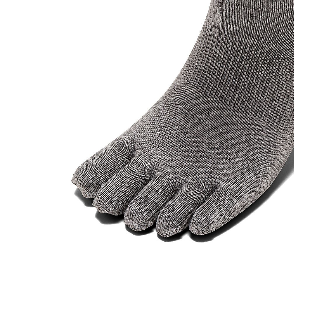 ランニングソックス ナノフロント使用5本指グリップソックス:アンクル