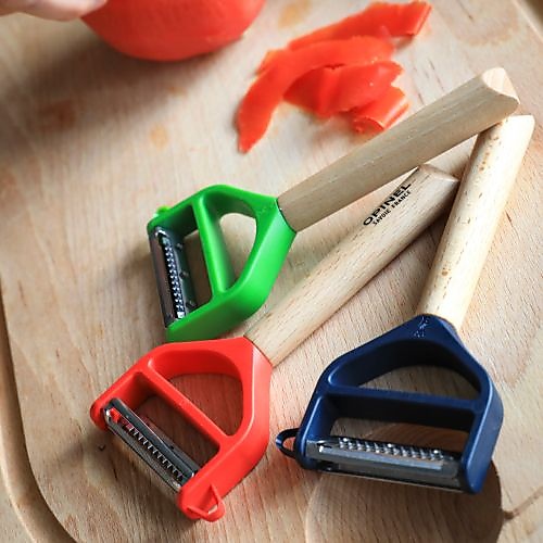 OPINEL ピーラー T-DUO WOOD ブルー