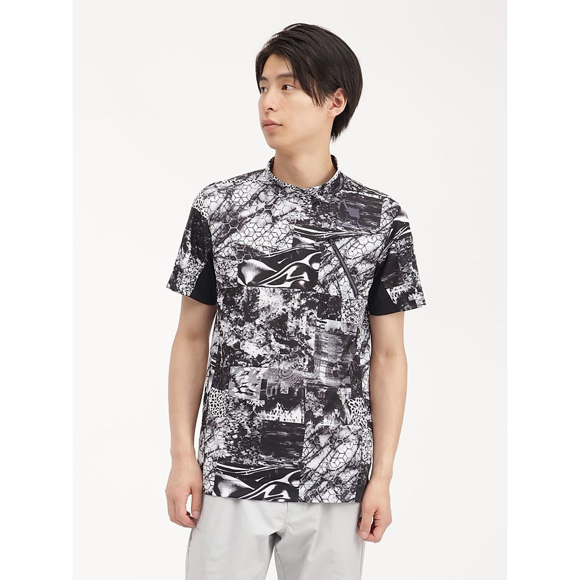 SKULL ICY BREATH DIGITAL MOCK SHIRT
