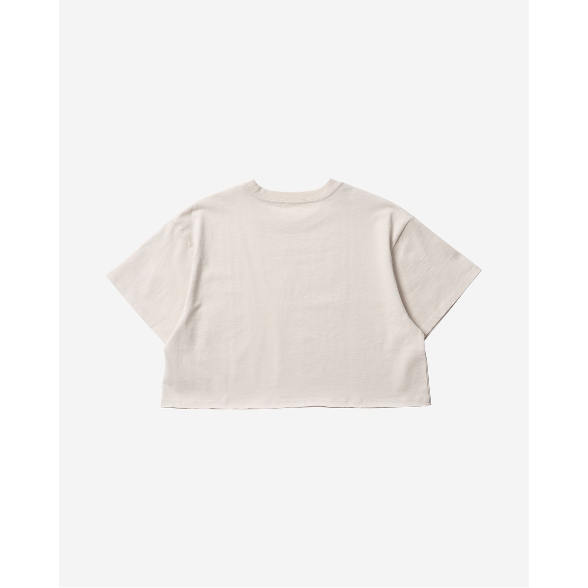 W OVRSZ CUT OFF CROP TEE