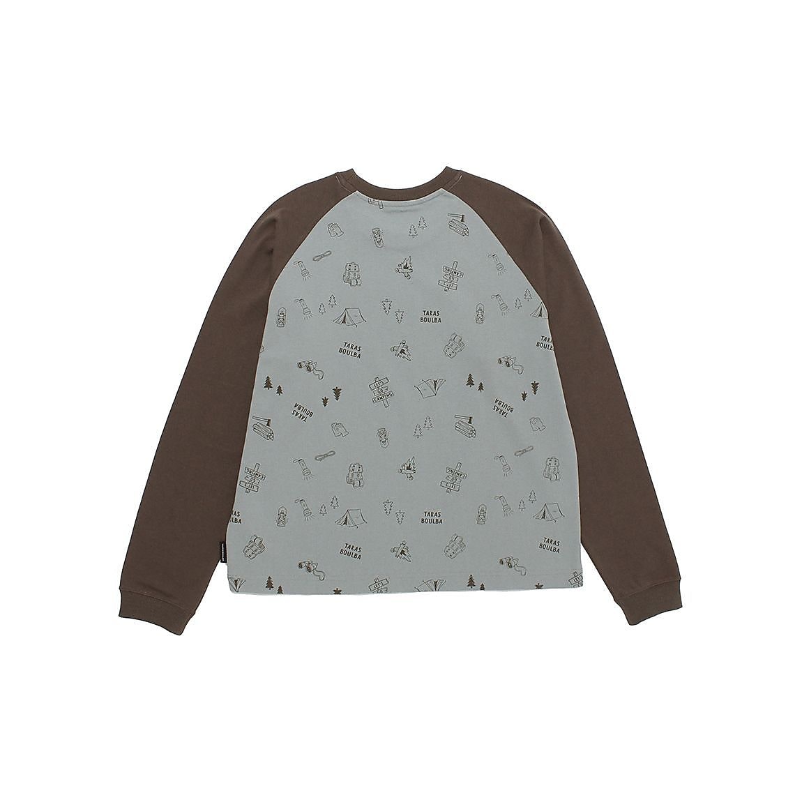 レディース ヘビーコットンロングTシャツ（総柄）