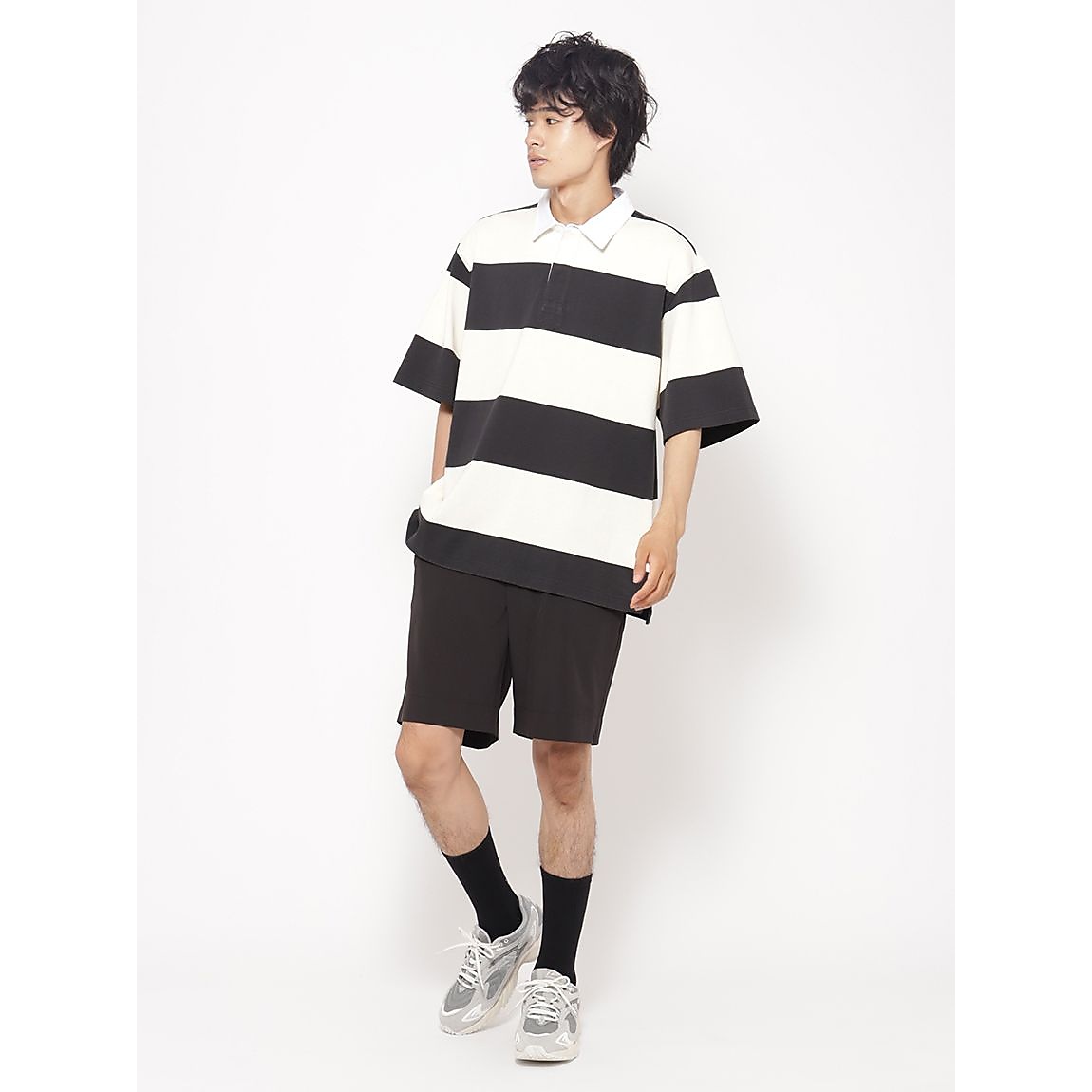 ENJOY IT RUGBY ラガーシャツ5分袖UNISEX
