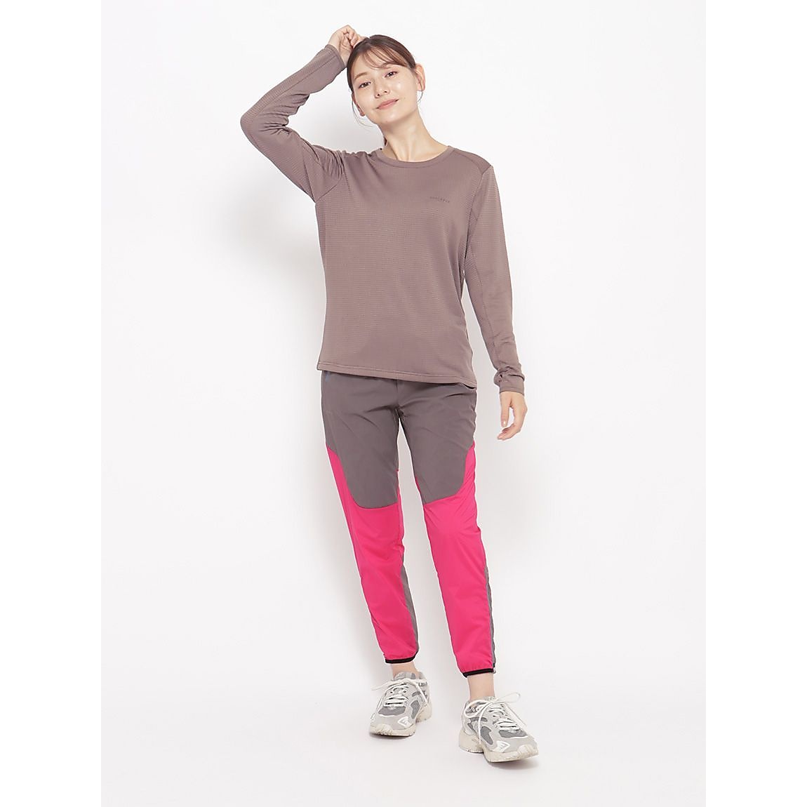 for RUN ウィンドストレッチpr ロングパンツ LADIES