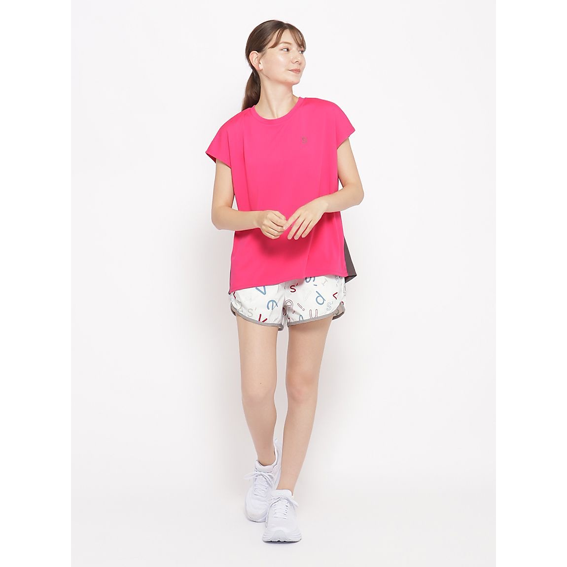 for RUN ウィンドストレッチpr プリントショートパンツ LADIES