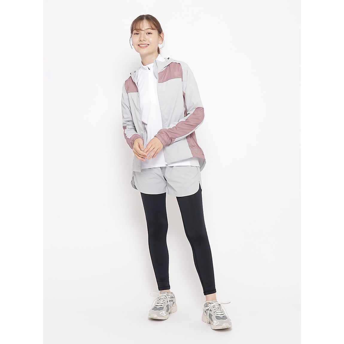 for RUN 撥水ストレッチ フーディジャケット LADIES