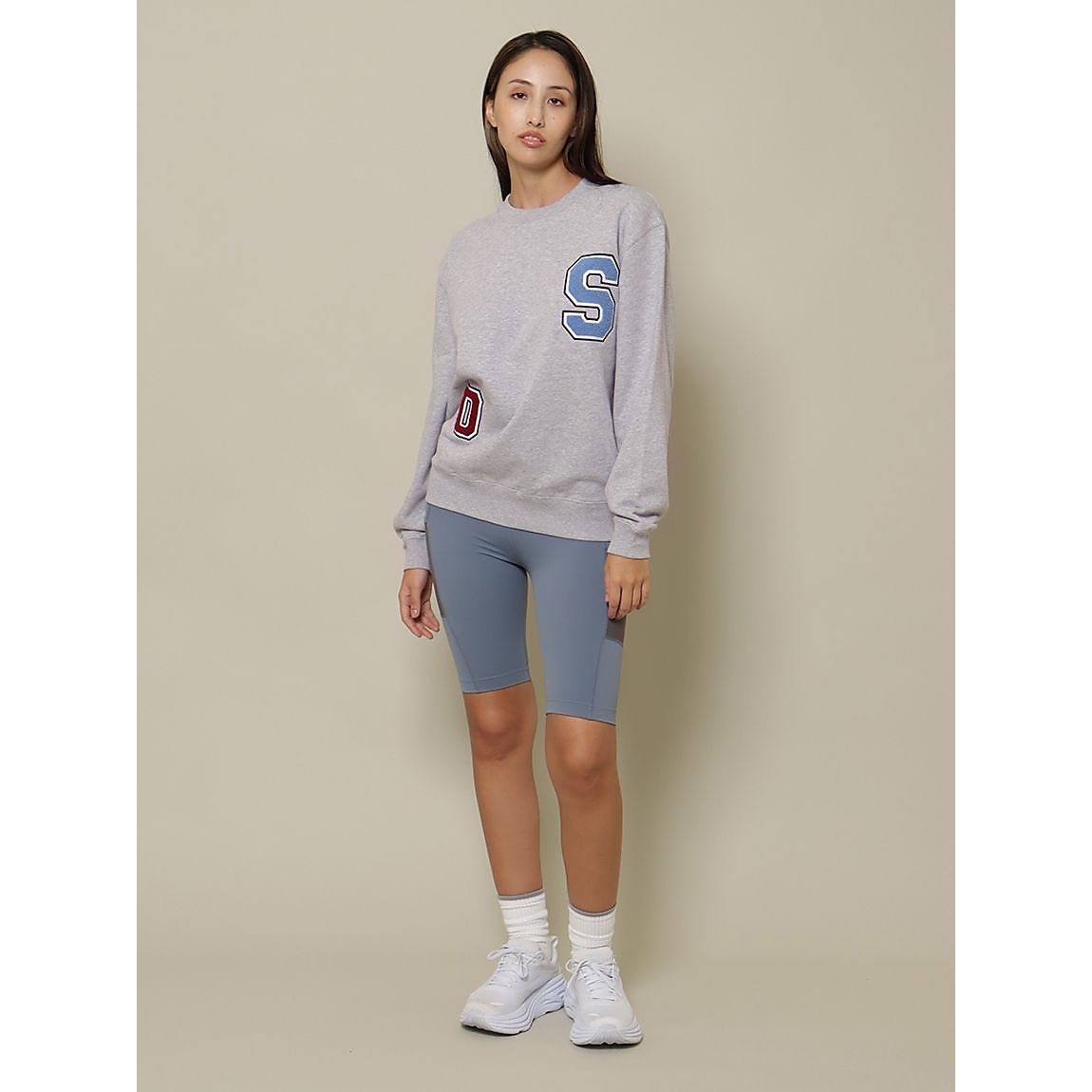 ワッペンスウェット クルーネック