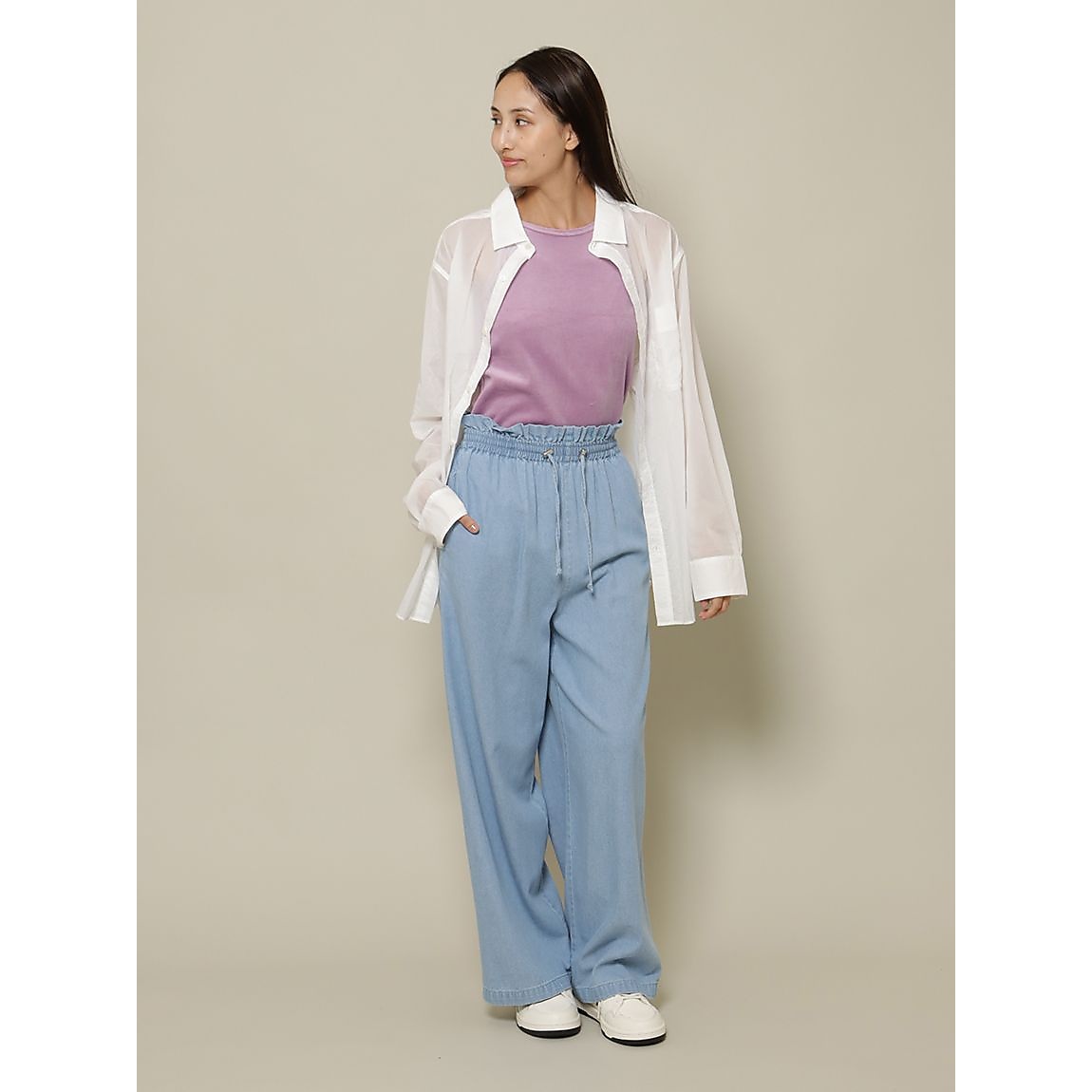 エアーナイロン オーバーサイズシャツ