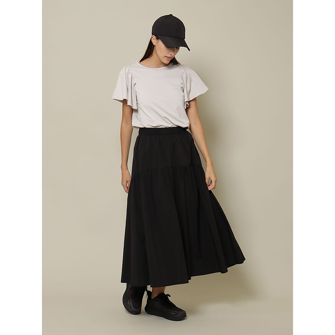 コットンタッチベア ダブルフリルTシャツ