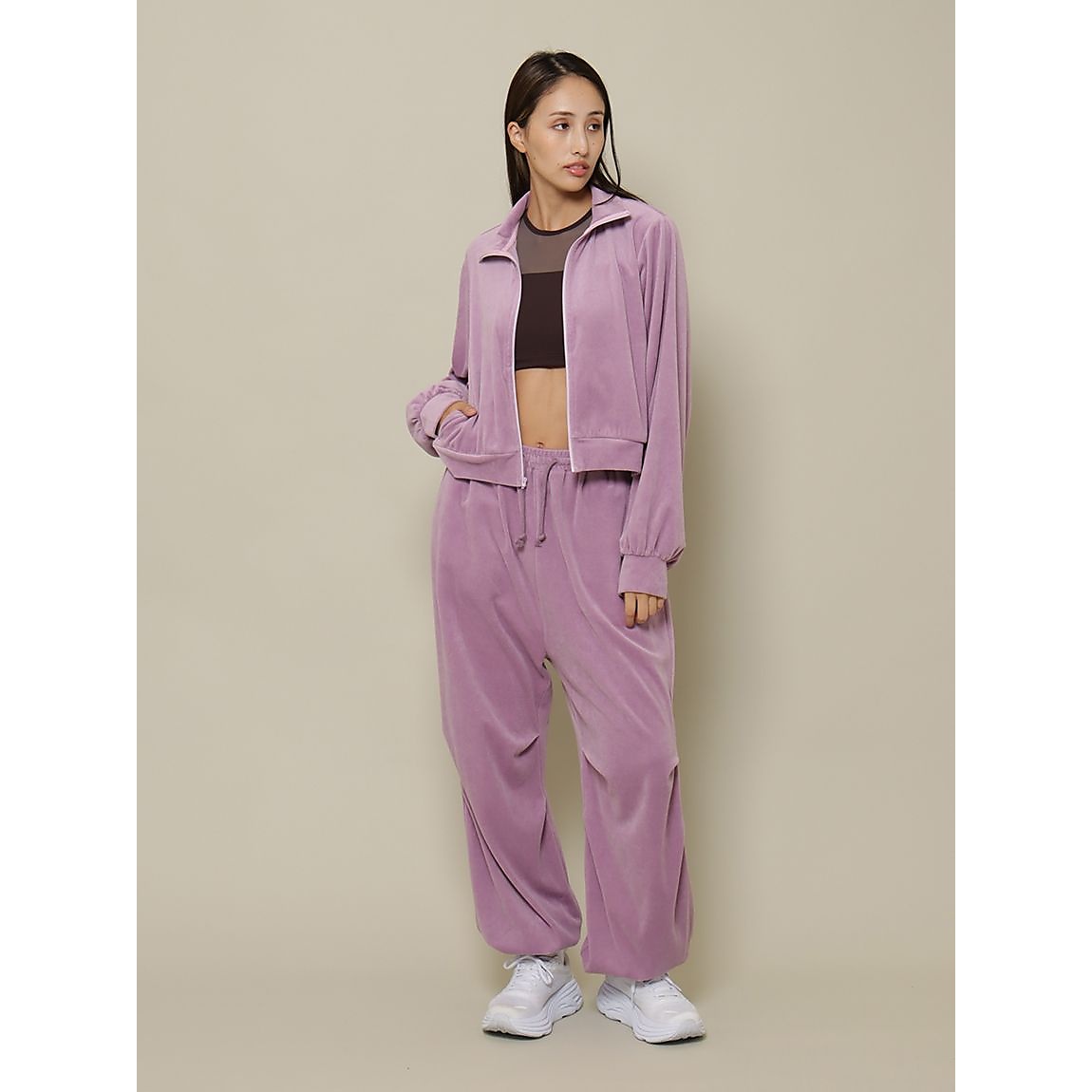 コンパクトベロアブルゾン