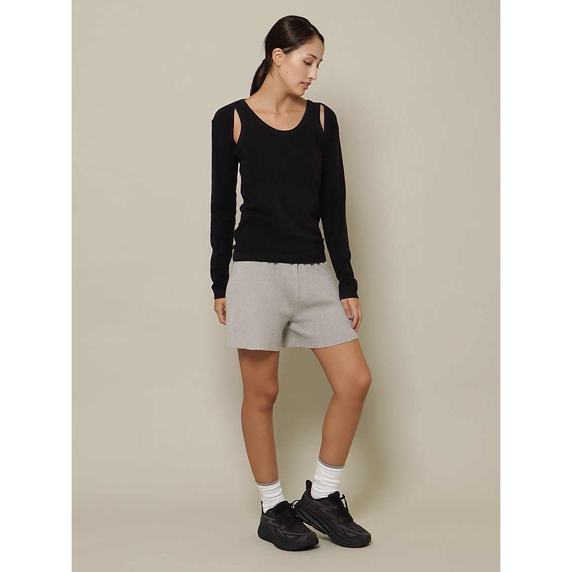 ニットブークレ リラクシングショートパンツ