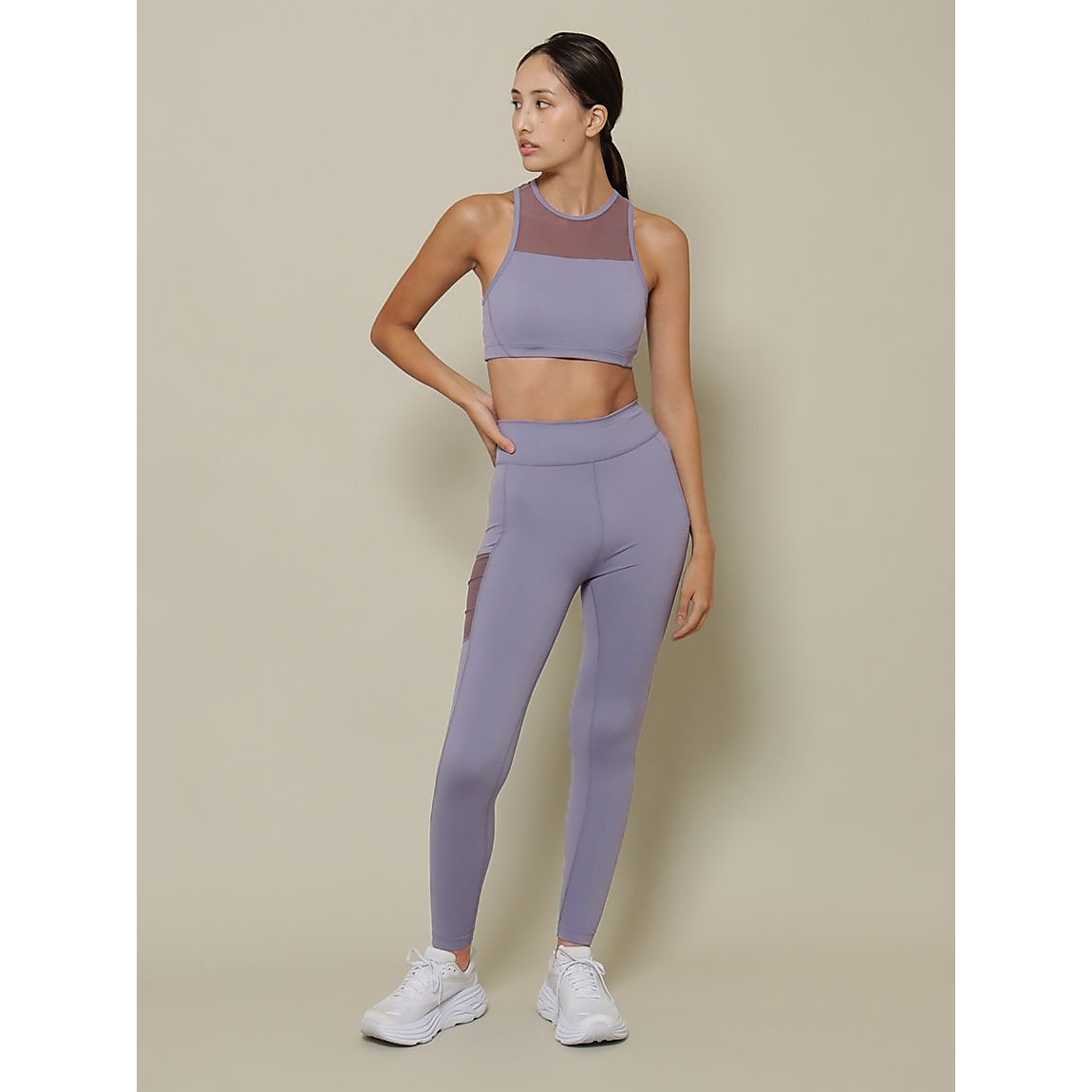 ナイロンスパンライトサポート ブラトップクロップトメッシュ