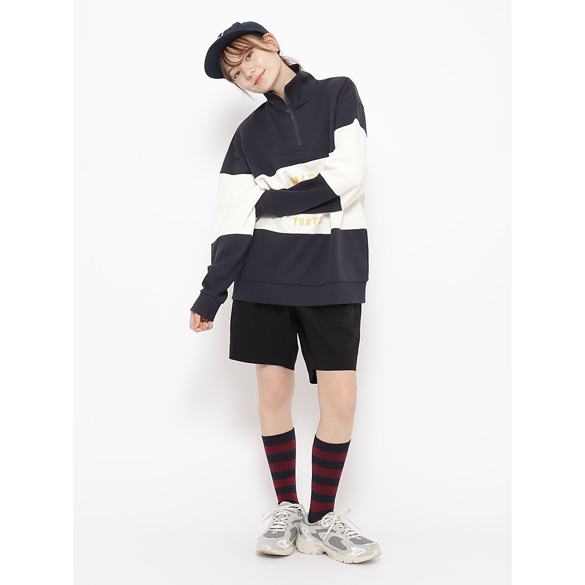 ENJOY IT RUGBY  ボーダーソックス：ミドル