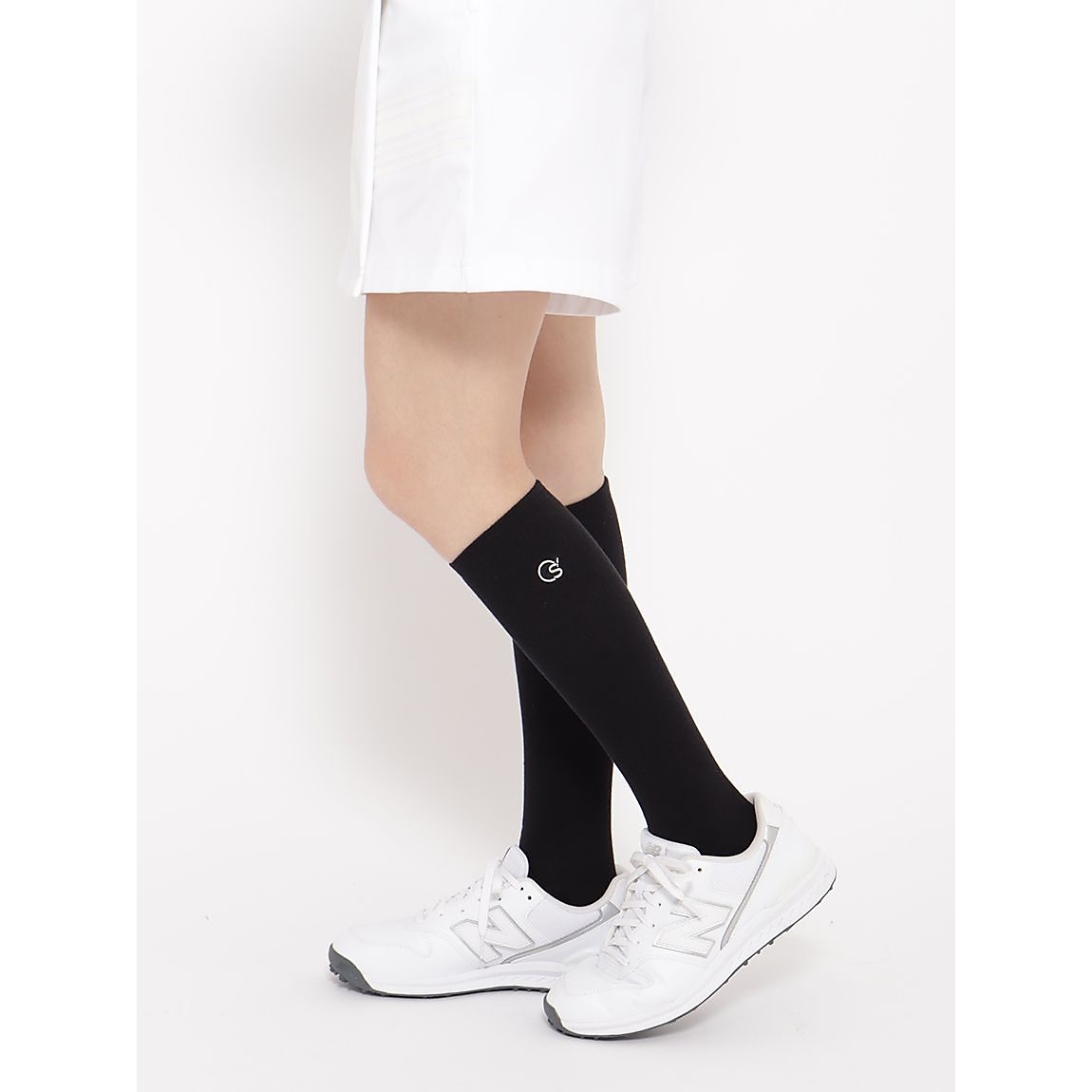 SPORTY FUNCTION シリーズ GOLF 刺繍ロゴソックス：ハイ