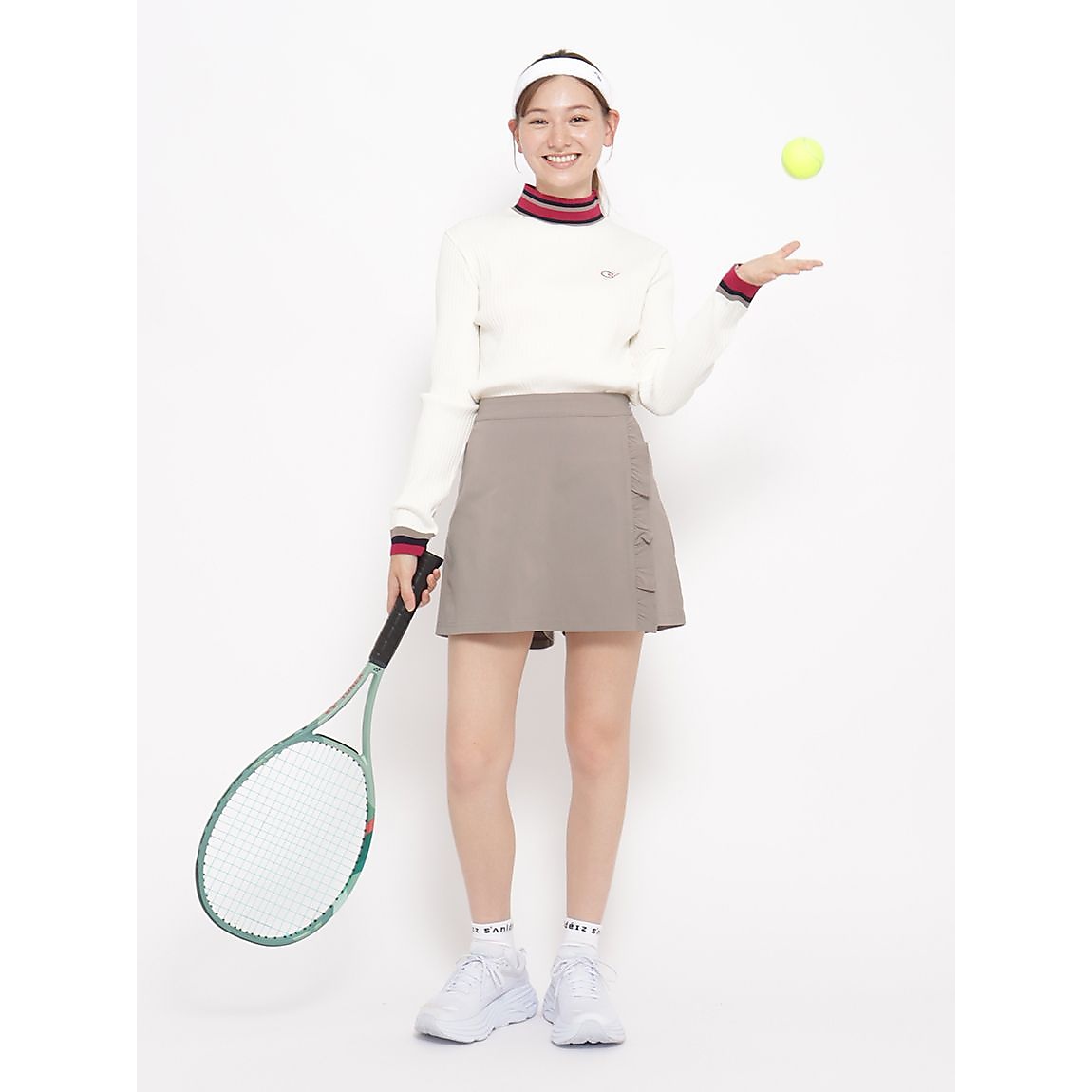 ベリーストレッチ フリルキュロットパンツLADIES