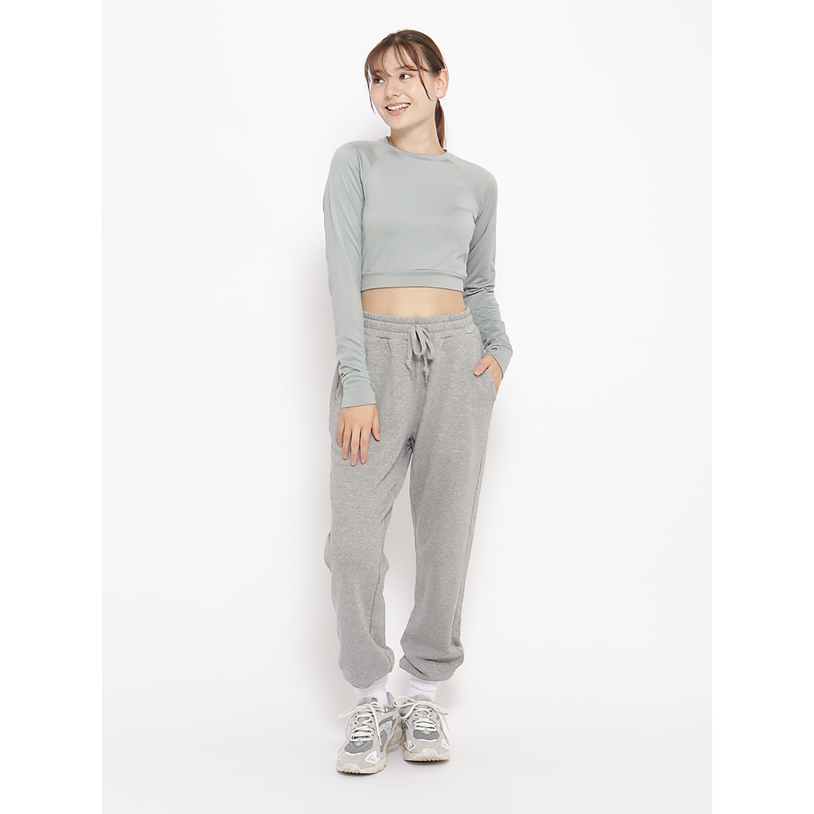 ソフトコンプレッションWARM クロップト長袖Tシャツ LADIES