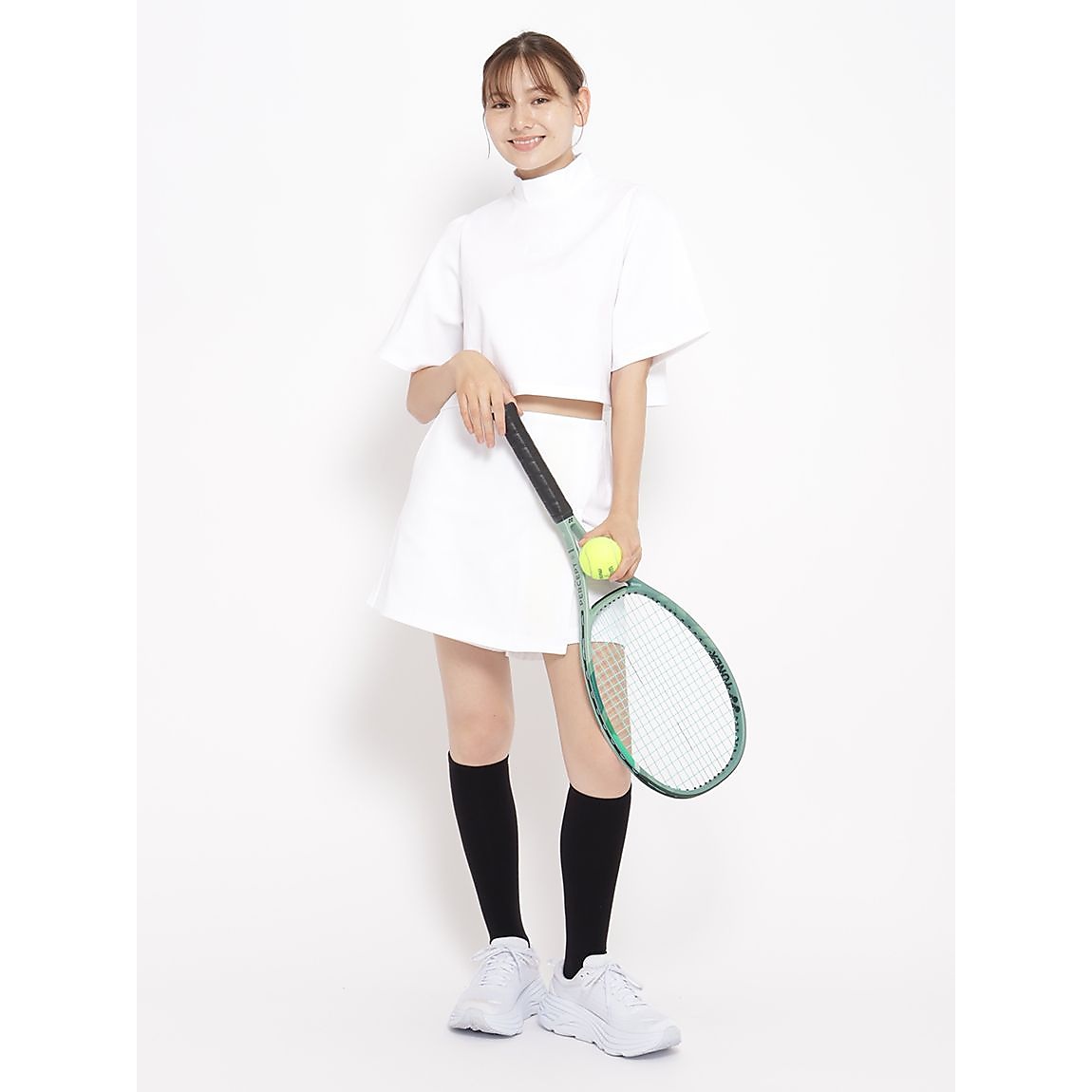 テックスムース フレアクロップトモックネックLADIES