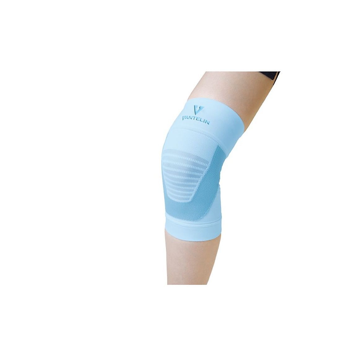 バンテリンコーワ高通気サポーター　ひざ専用大きめサイズ　ライトブルー