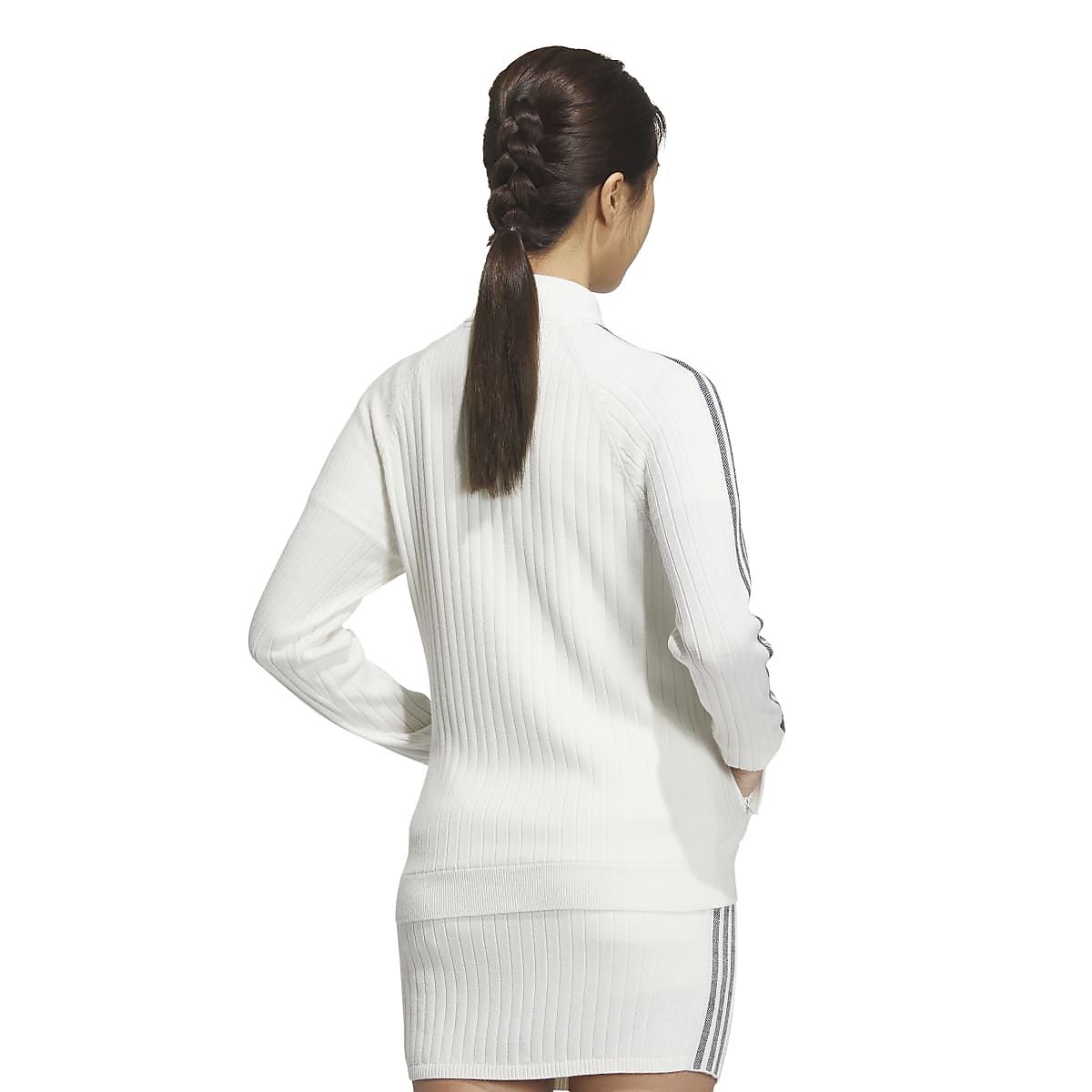 スリーストライプス　防風　長袖ライニングセーター