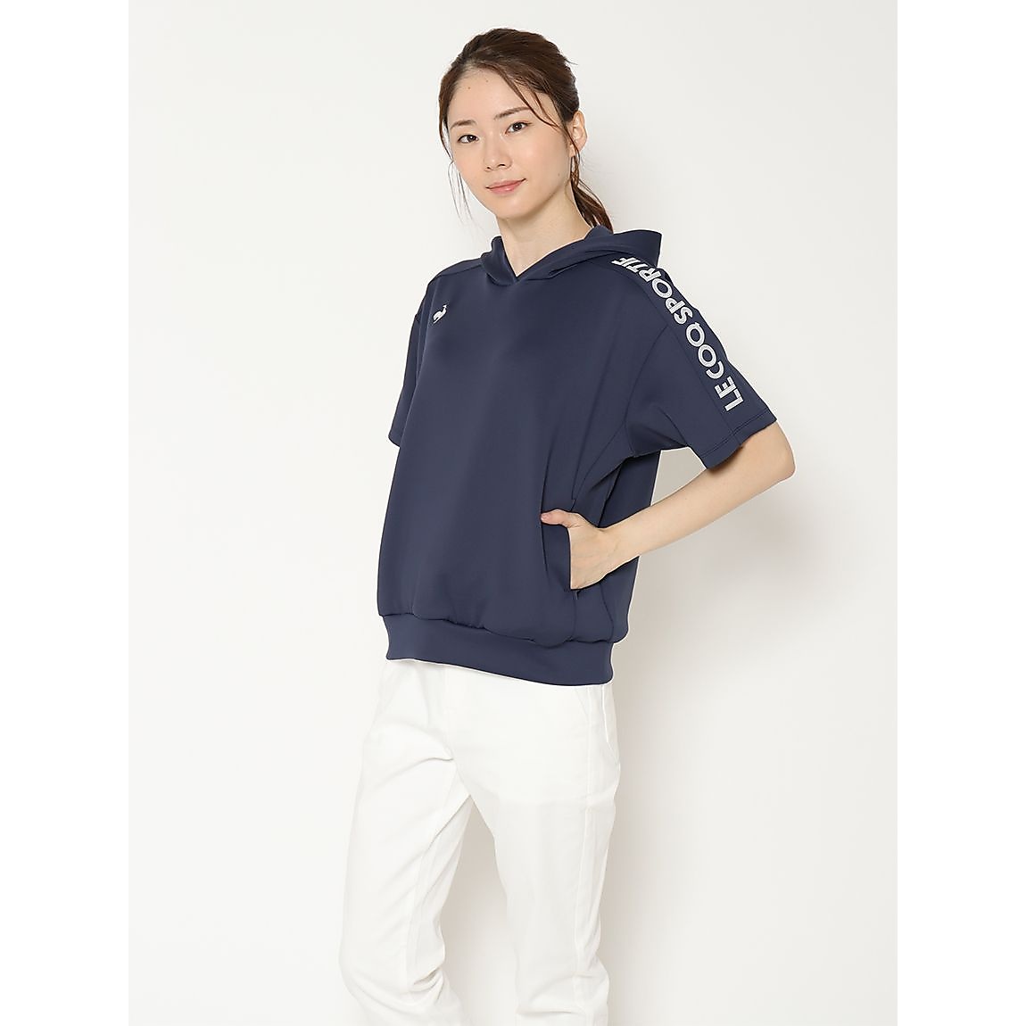 スフレダンボール半袖フーディー