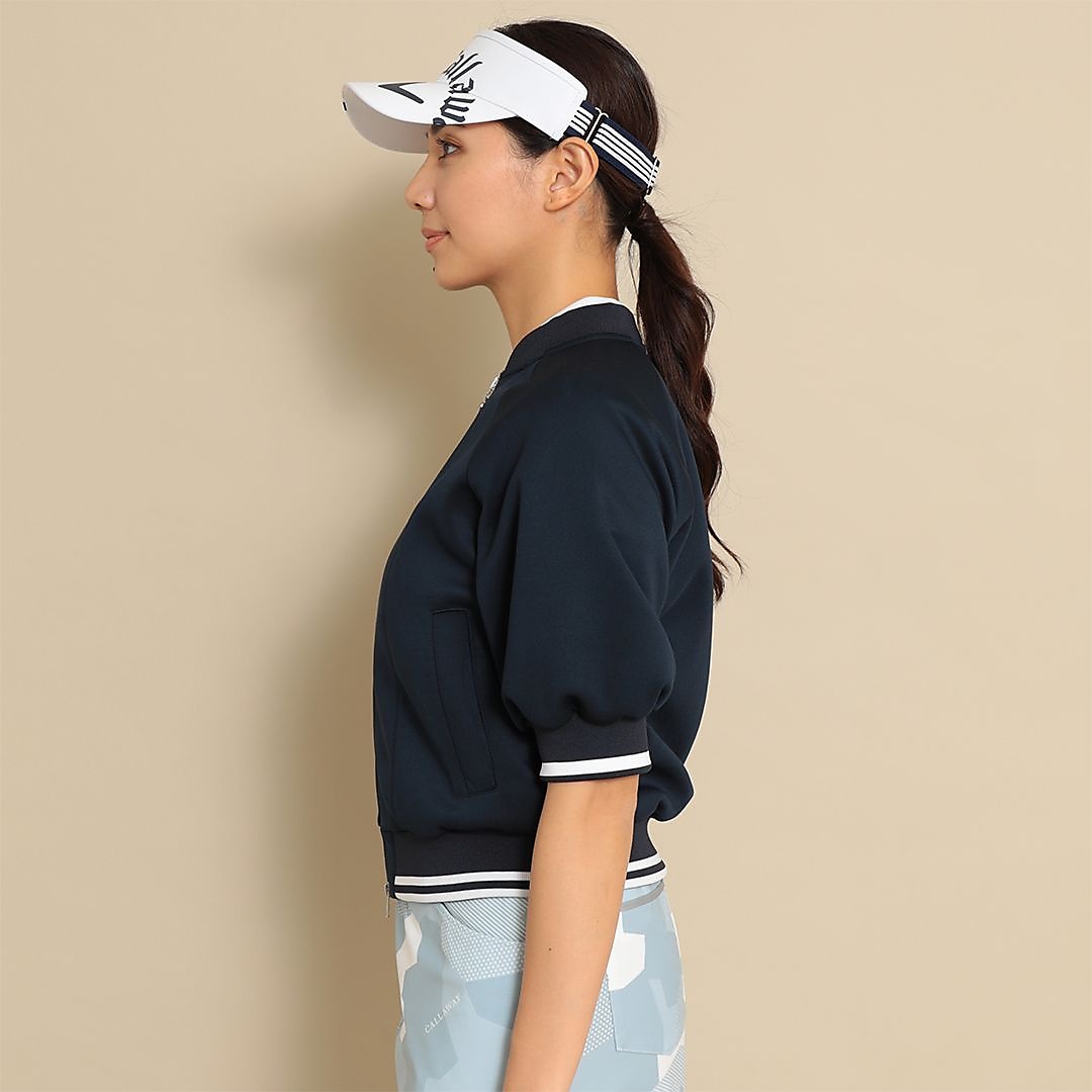 ダンボールスウェット半袖ブルゾン