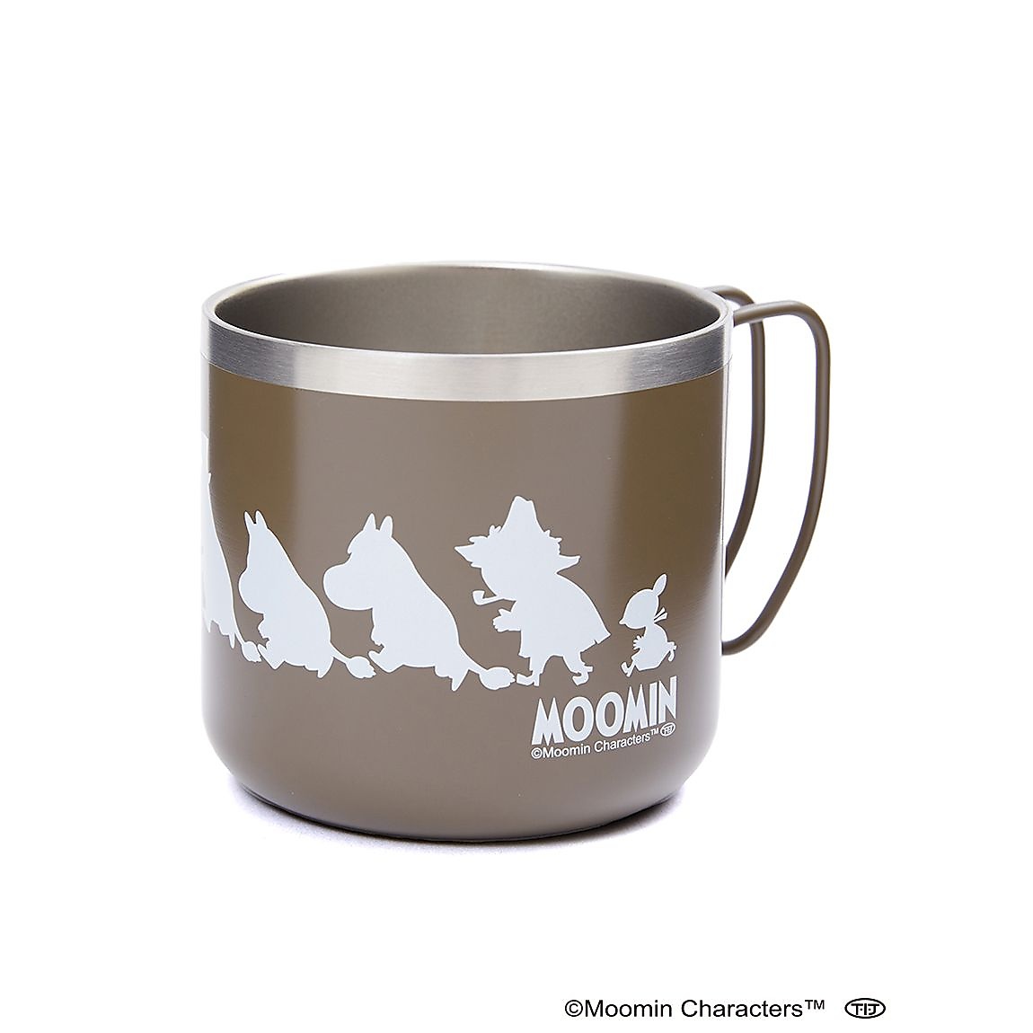 ダブルステンレスマグカップ 350(ムーミン)カーキ