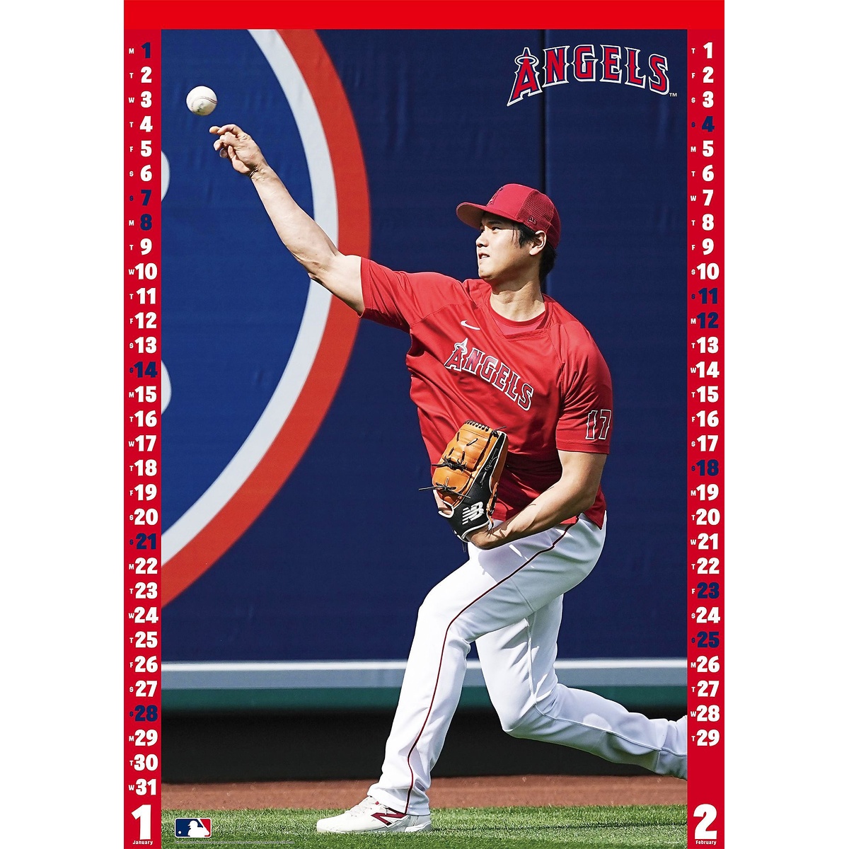 大谷翔平 2024年壁掛けカレンダー