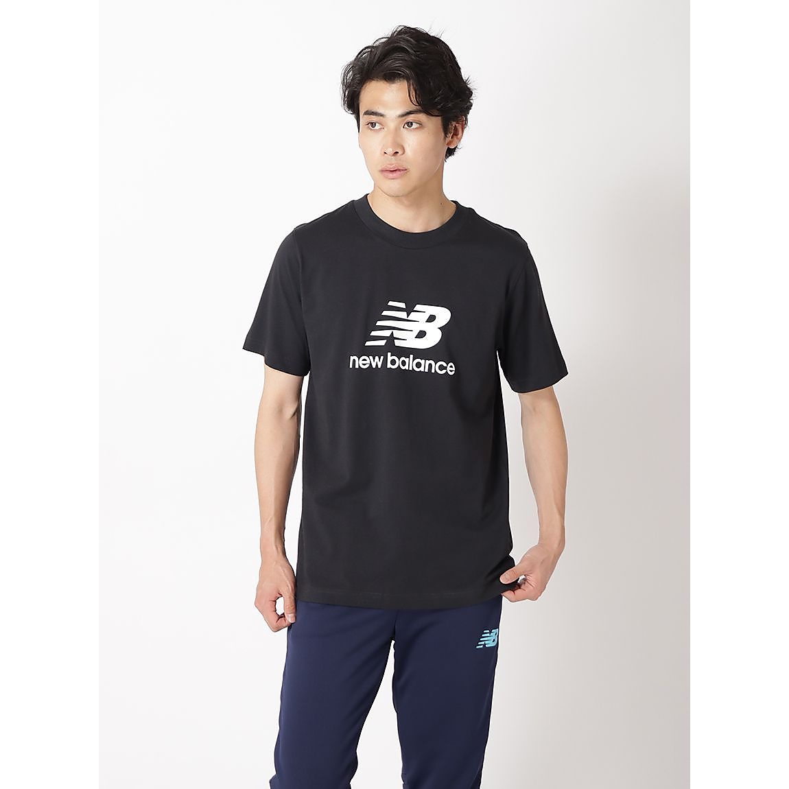 New Balance Stacked Logo ショートスリーブTシャツ