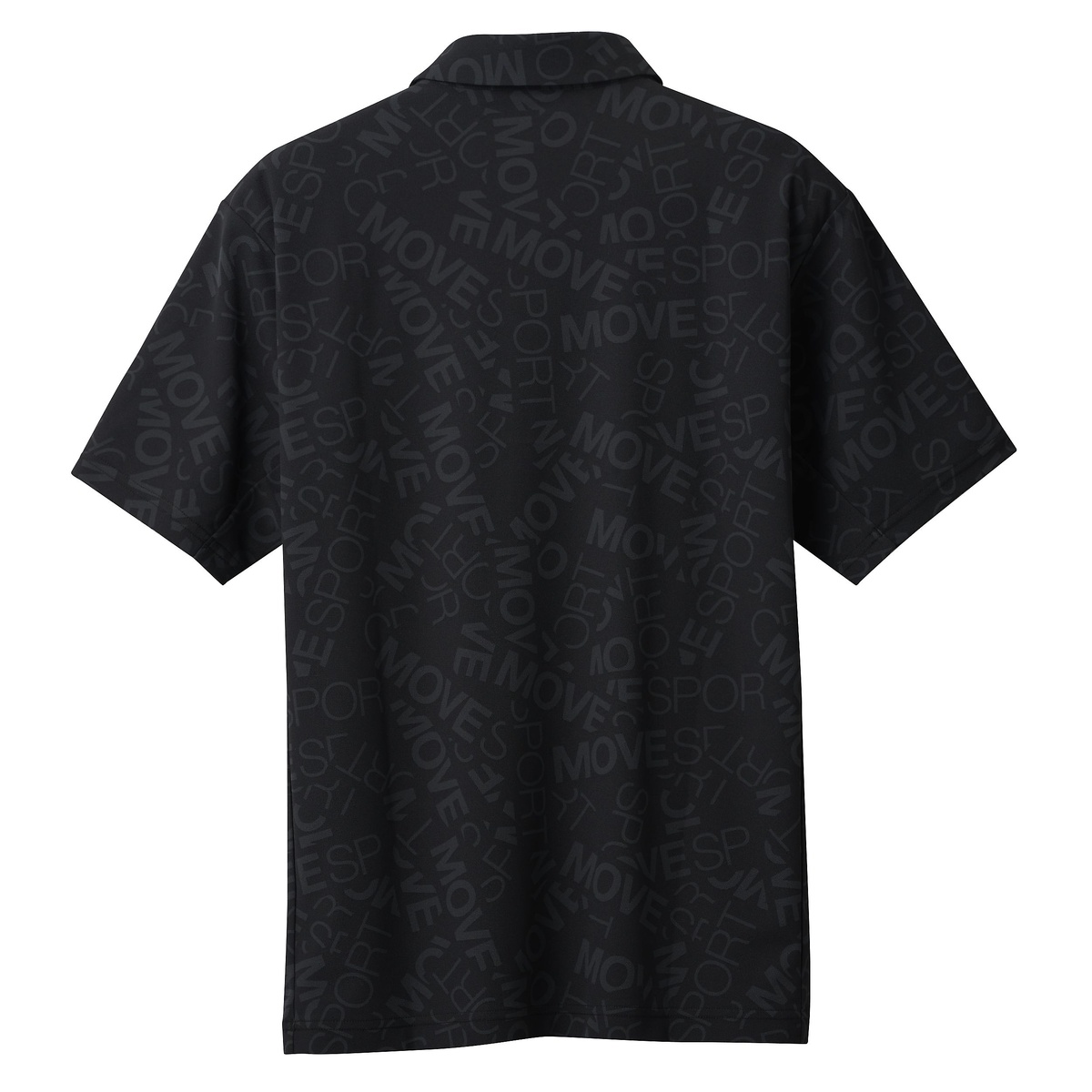 SUNSCREEN ミニ鹿の子 総柄グラフィック POLO