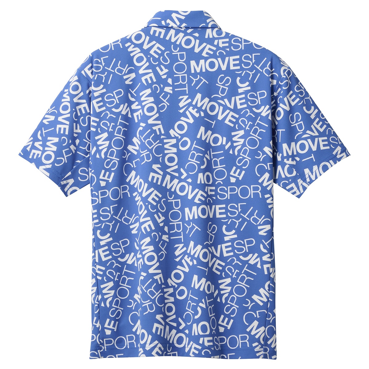 SUNSCREEN ミニ鹿の子 総柄グラフィック POLO