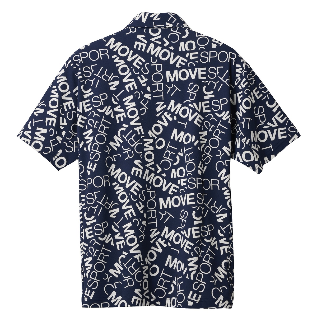 SUNSCREEN ミニ鹿の子 総柄グラフィック POLO